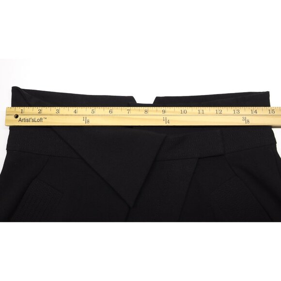 Alice + Olivia Women's Chad Asymmetrical Cuffed Shorts Black Sz 10 - Picture 4 of 12